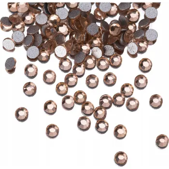 Přípravek na nehty Skleněné Zirkony na zdobení nehtů SS3 - Světle broskvová, 1440 ks