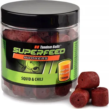 Boilies SuperFeed Kaprový Háček Fatty Pellet 14mm/150g Sépie & Chilli