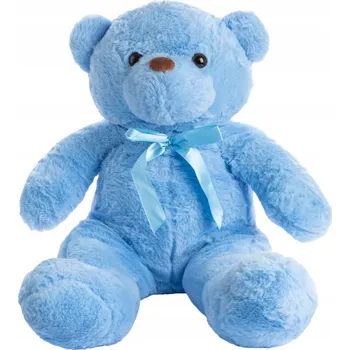 plyšák VELKÝ OBROVSKÝ PLYŠOVÝ MEDVÍDEK PLYŠÁK PLYŠOVÝ MAZLÍČEK PŘÍTULNÍČEK 90 CM DULCE MODRÝ