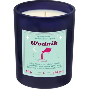 Svíčka Sójová vonná svíčka – znamení zvěrokruhu Vodnář – pro fanoušky astrologie Cup&You 1 ks