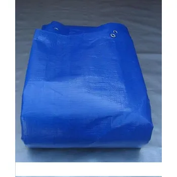 bazénová plachta Plachta na bazén modro-černá silná 200g/m2 ovál 4x7m