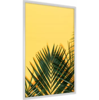 Obraz Plakát Tropické LISTY Palmy Žlutý Dekor 30x40
