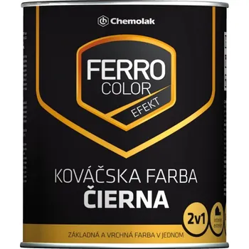 barva na kov Chemolak Ferro Color kovářská černá