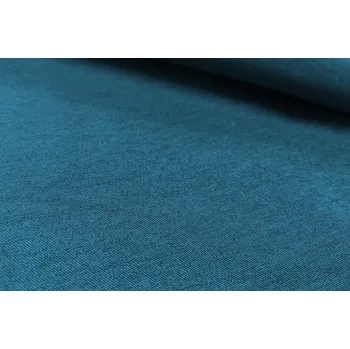 Strečový bavlněný kepr PETROLEJ