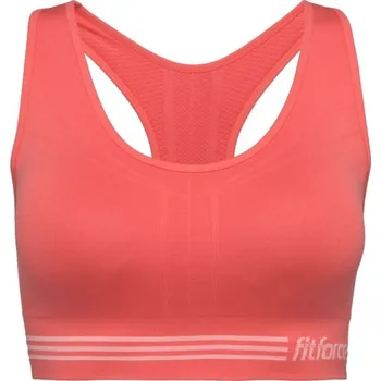 Podprsenka Dámská bezešvá podprsenka Fitforce POSTALA S Lososová, Bílá
