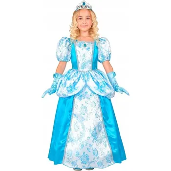 Karnevalový kostým KOSTÝM PRINCEZNA MODRÁ PRO DÍVKY KARNEVALOVÝ PŘEVLEK 140