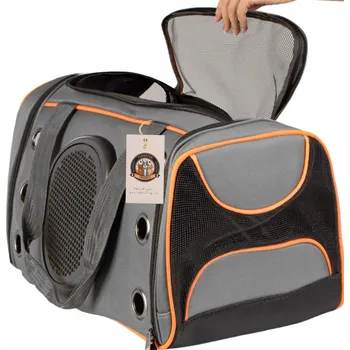 Obraz TAŠKA PRO PSA KOČKU S UFO, ODOLNÁ, POHODLNÁ, VĚTRANÁ, S VODÍTKEM 50 CM