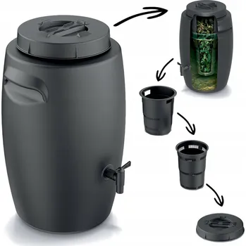 Nádrž/sud pro výrobu hnojiva, nádoba 55L