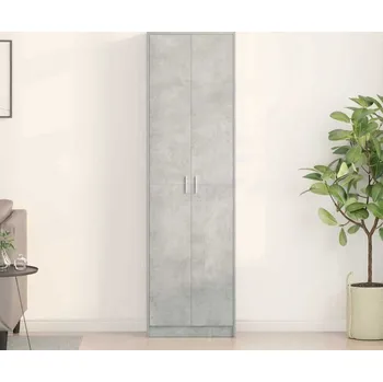 Šatní skříň vidaXL Šatní skříň Betonově šedá 55 x 25 x 189 cm kompozitní dřevo [3334011]