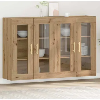 Komoda vidaXL Nástěnné skříně 2 pcs Artisanový dub 69,5 x 34 x 90 cm [3334306]