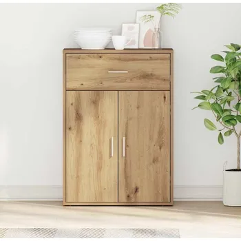 Příborník do zásuvky vidaXL Servírovací skříň se zásuvkou Artisanový dub 60 x 30 x 84 cm [871426]