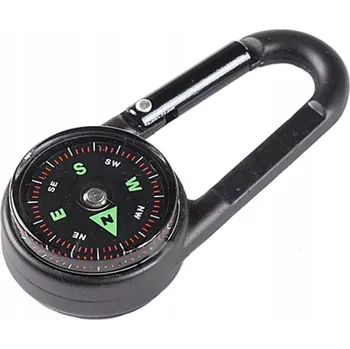 KOMPAS KOVOVÝ BUSOLA KARABINOVÝ PŘÍVĚSEK NA KLÍČE