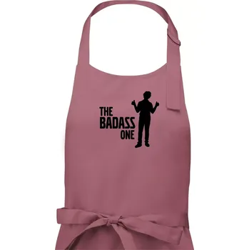Kuchyňská zástěra Bachelor party - The badass one - Pánská zástěra na vaření - Univerzální velikost ( Starorůžová )