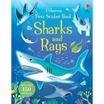 Cizojazyčná kniha First Sticker Book Sharks and Rays