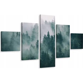 Obraz Vícedílný obraz LESNÍ KRAJINA Dekor 3D 200x120