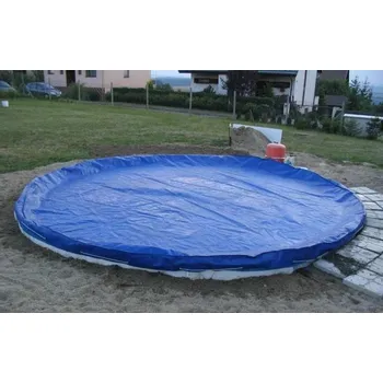 bazénová plachta Plachta na bazén modro-černá kruh 7,2m silná