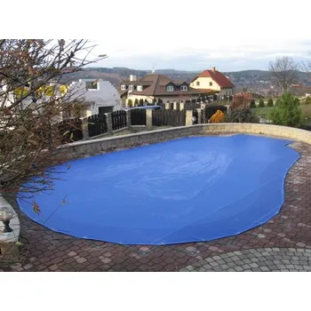 Plachta na bazén bezpečnostní síť Modrá - 1m2