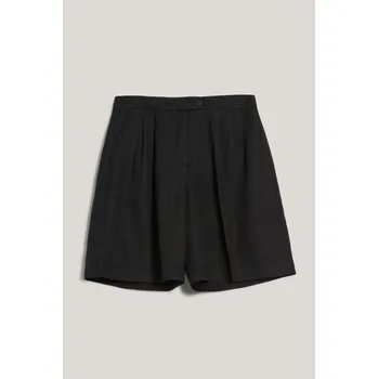 Dámské kraťasy ŠORTKY GANT TAILORED LINEN SHORTS BLACK