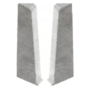 Podlahová lišta Levá koncovka, pravá koncovka Cezar PVC 22 x 75, délka 3 cm, Goth Clear