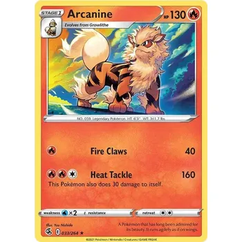 Karetní hra Arcanine 033/264 - Fusion Strike Typ karty: Reverse Holo