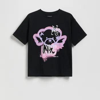 Reserved - Tričko s potiskem - černý - 459FT-99X - 459FT-99X-116