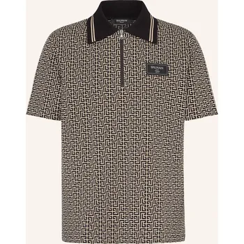 Pánská košile Balmain Pánská Úpletová Polokošile, černá / krémová, M