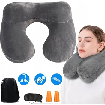 Polštář POLŠTÁŘ na krk DO LETADLA letadla, Croisel, opěrka hlavy, paměťová pěna, pohodlný