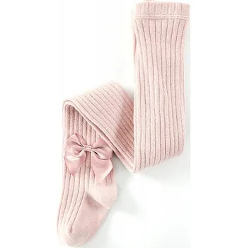 MilaBaby dětské punčocháče růžové, bavlna, velikost 74