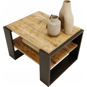 Konferenční stolek Konferenční stolek Perfektciecie obdélníkový 63 x 54 x 44 cm dub rustikální, vícebarevný