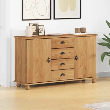 Příborník do zásuvky vidaXL Servírovací skříň se zásuvkou ASKIM 133,5 x 40 x 79 cm [4105430]