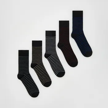 Chlapecké oblečení Reserved - Sada 5 párů ponožek - černý - 208FB-99X - 208FB-99X-43R