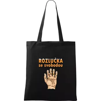 Nákupní taška Rozlučka se svobodou pivo - Taška bavlněná - 42 x 38 cm ( Černá )