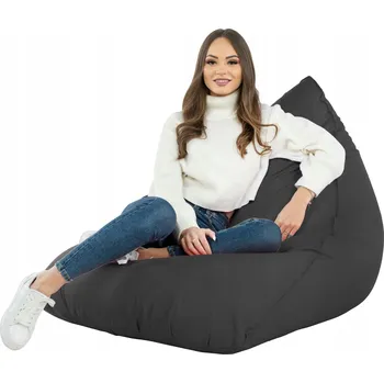 Sedací pytel Taburet Sedák do zahrady BERMUDY křeslo ČERNÝ