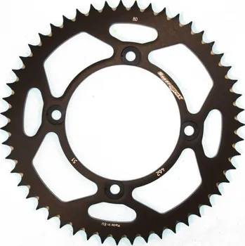 Řetězová sada pro motocykl Hliníková řetězová rozeta SUPERSPROX RAL-462:51-BLK černý