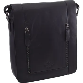 Kabelka Mercucio Pánské kožené crossbody černá nappa 250836
