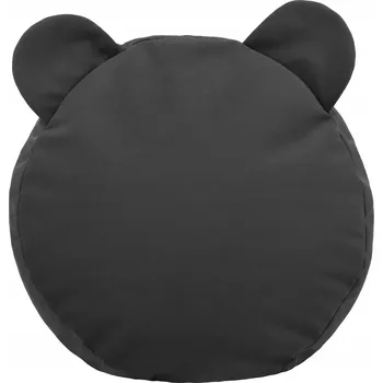 Taburet Podnožka PLUSZOVÁ dekorativní TEDDY taburet PERLOVÁ