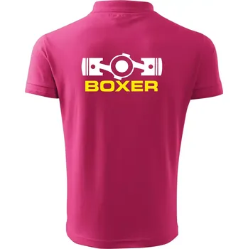Pánská košile Boxer Píst - Polokošile pánská Pique Polo 203 - L ( Purpurová )