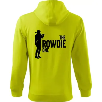 Pánská mikina Bachelor party - The rowdie one - Mikina s kapucí na zip trendy zipper - 2XL ( Limetková )