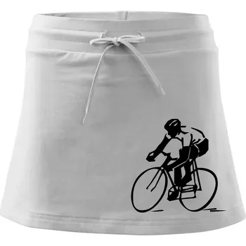 Dámská sukně Silniční cyklista - Sportovní sukně - two in one - M ( Bílá )