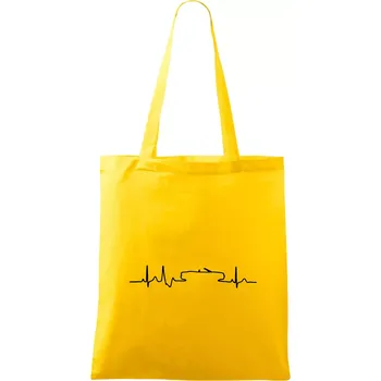 EKG cabriolet - Taška bavlněná - 42 x 38 cm ( Žlutá )