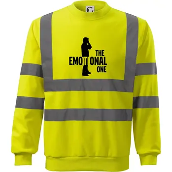 Pánská mikina Bachelor party - The emotional one - Reflexní mikina - 3XL ( Neonově žlutá )