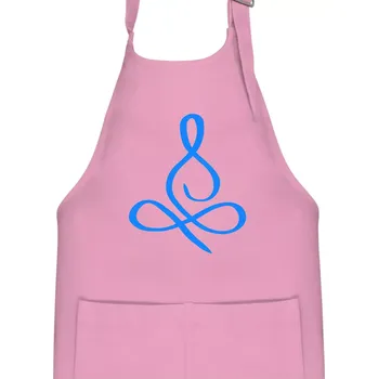 Kuchyňská zástěra Yoga - lotus modrý (Moňas) - Dětská zástěra na vaření - Univerzální velikost ( Růžová )