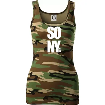 SO NY city - Dámské Maskáčové tílko - XS ( Hnědý maskáč )