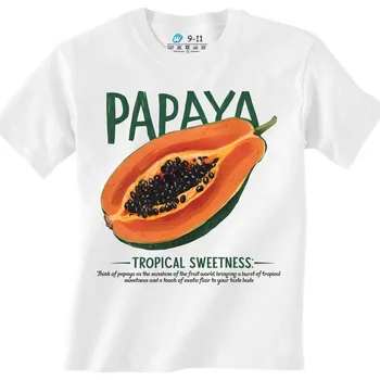 Chlapecké tričko Dětské tričko Tropická Papája Tropical Sweetness (Velikost: 3-4, Barva: Bílá)