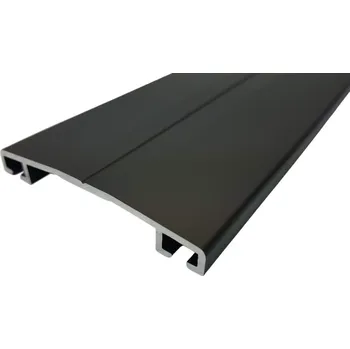 Příslušenství pro zahradní stavbu Krycí oblá hliníková lišta hnědý elox 2000 mm