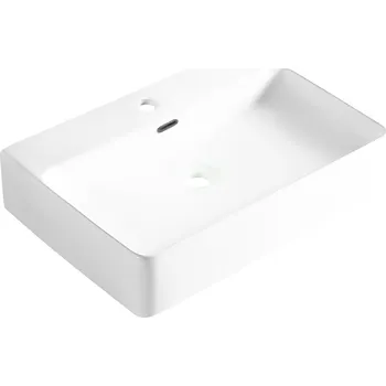 Umyvadlo Umyvadlo na desku obdélníkové Balneo NERIA 42 cm bílé