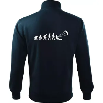 Pánská mikina Evoluce KITEBOARDING - Mikina bez kapuce Adventure - M ( Námořní modrá (velmi tmavá - téměř černá) )
