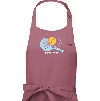 Kuchyňská zástěra Padel club - Dámská zástěra na vaření - Univerzální velikost ( Starorůžová )