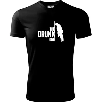 Pánské tričko Bachelor party - The drunk one - Pánské triko Fantasy sportovní (dresovina) - S ( Černá )