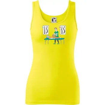 Dámské tričko Fyziologické zakřivení páteře - Dámské tílko - S ( Citrónová )